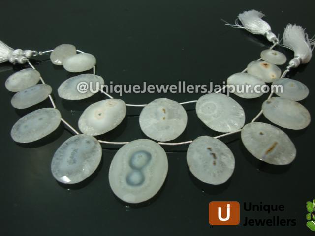 Solar Quartz Faceted Oval Beads